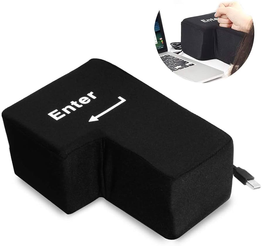 (未使用･未開封品)　BIG ENTER 巨大 エンターキー LHYAN Enter パソコン PC BIG 約1700倍 USB おもしろグッズ クッション 景品 贈り物 でかい枕 ストレス発散　いい bt0tq1u Amazon | BIG ENTER 巨大 エンターキー Enter パソコン PC BIG